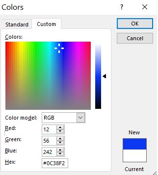 Example RGB Color Box Example